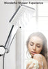 Magichome Shower Head and Hose, High Pressure Shower Head with 1.5M Hose, Universal Handheld Shower Head with 6 Spray Modes for Low Water Pressure